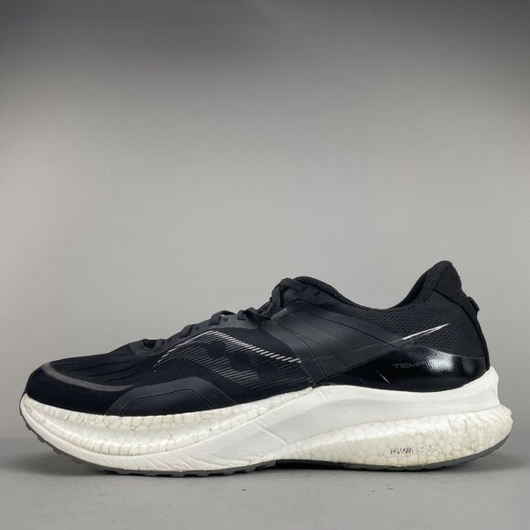 Saucony Tempus Men’s Size 14 Running Shoes Athletic Sneakers Black White Lace Up - Picture 5 of 10